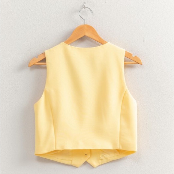 Noir Tailored Vest- LAST ONE - Picture 2 of 3